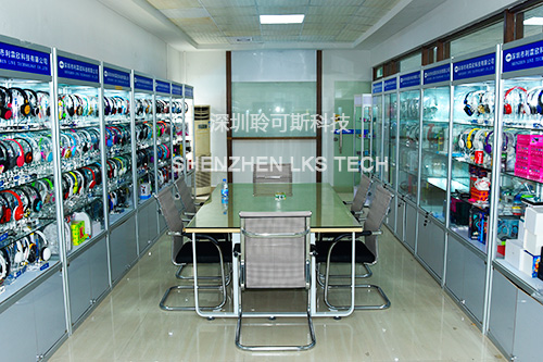the headphone sample room of Shenzhen LKS Tech